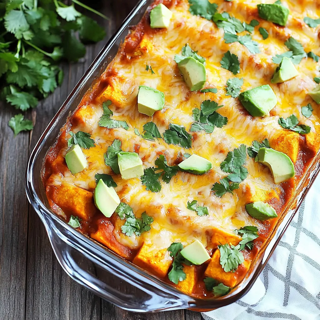 A dish of Mexican food with avocado and cilantro.