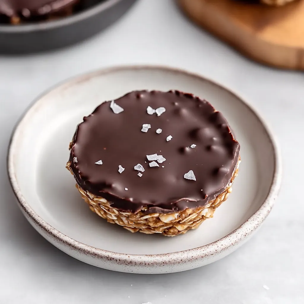 A chocolate dessert with sprinkles on a plate.