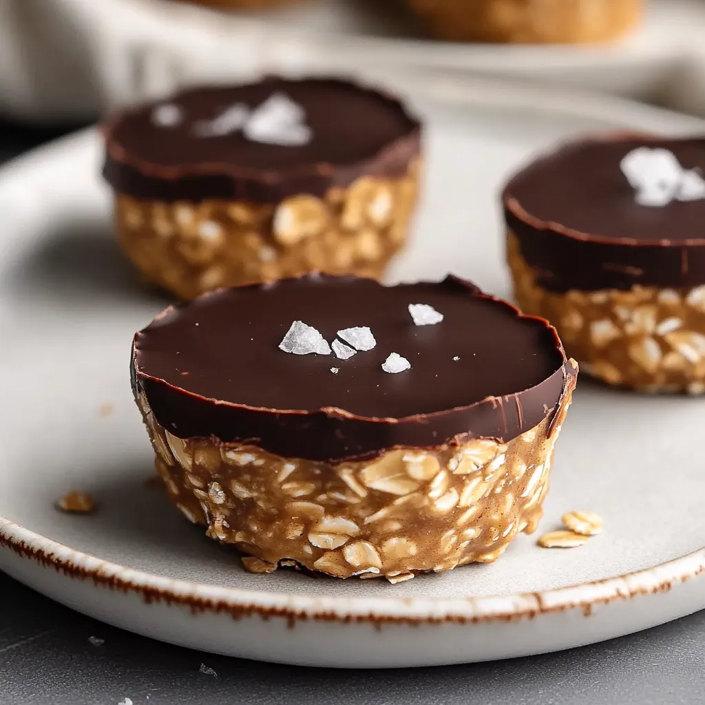 A plate of chocolate covered cookies.