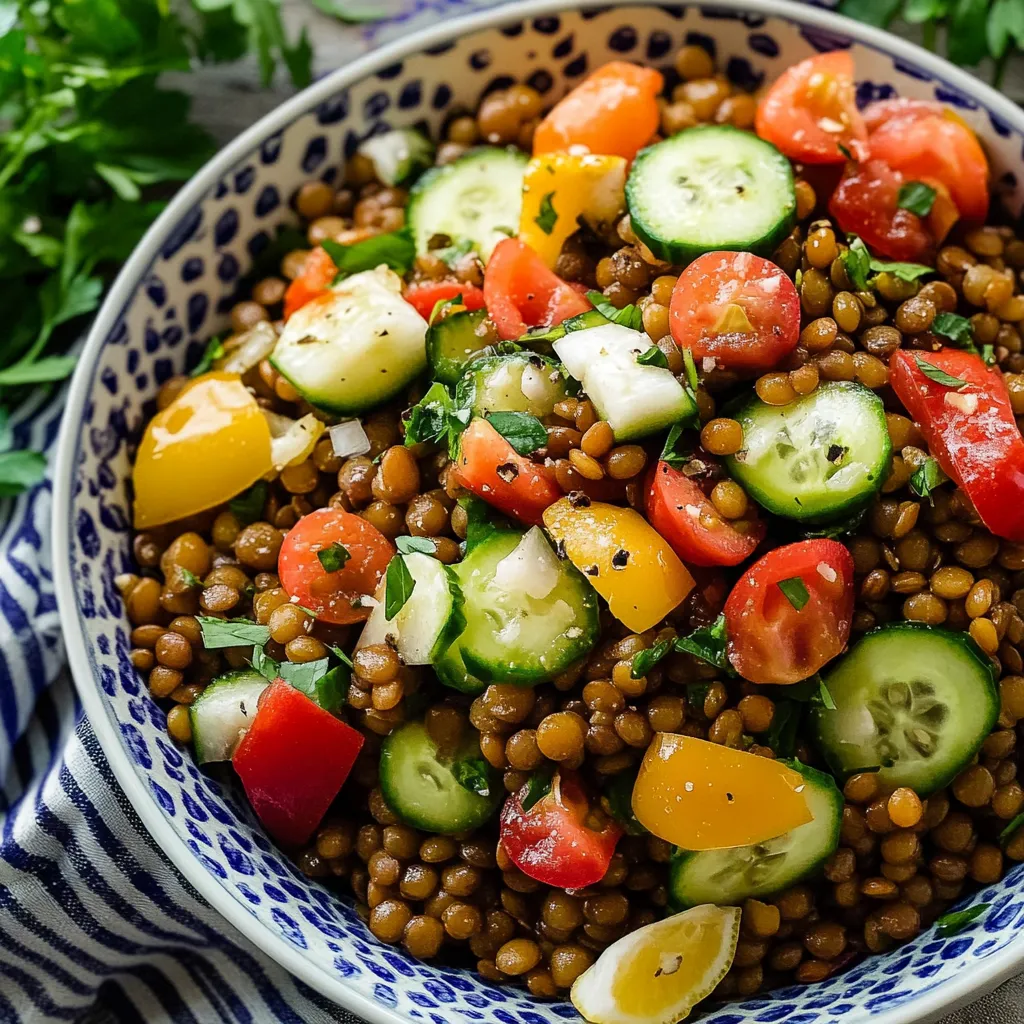 A bowl of vegetables including tomatoes, cucumbers, and beans.