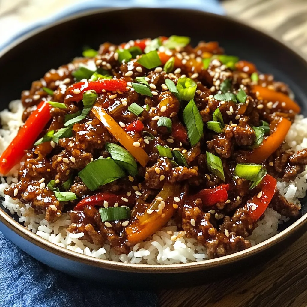 A bowl of Chinese food with rice and meat.