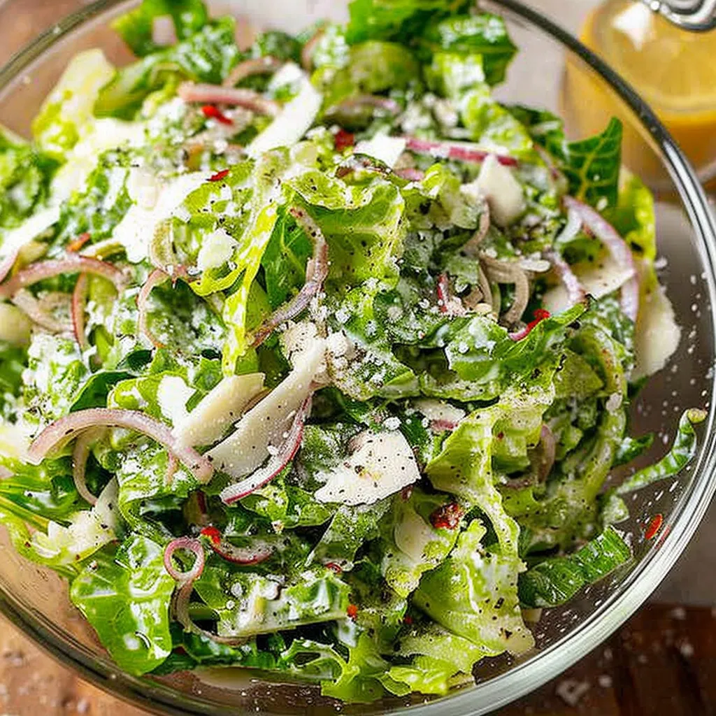 A salad in a bowl.