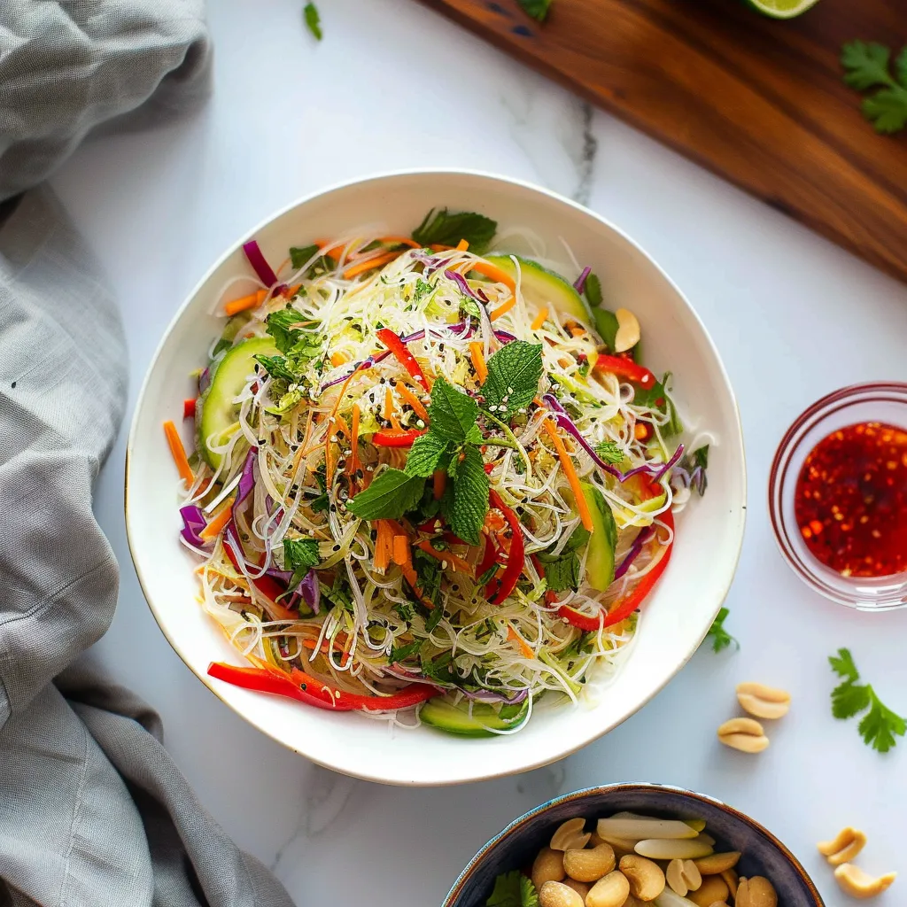 A bowl of noodles with vegetables and sauce.