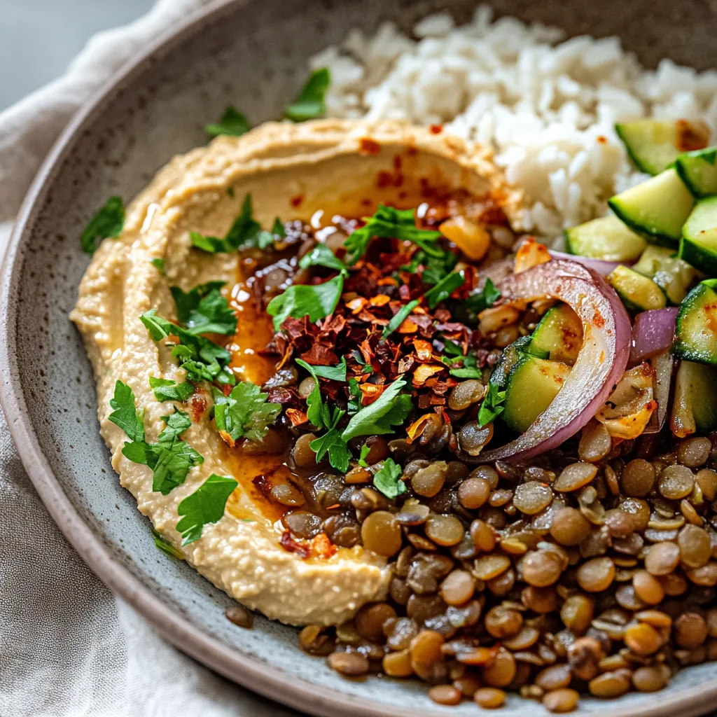 A plate of food with rice, beans, and vegetables.