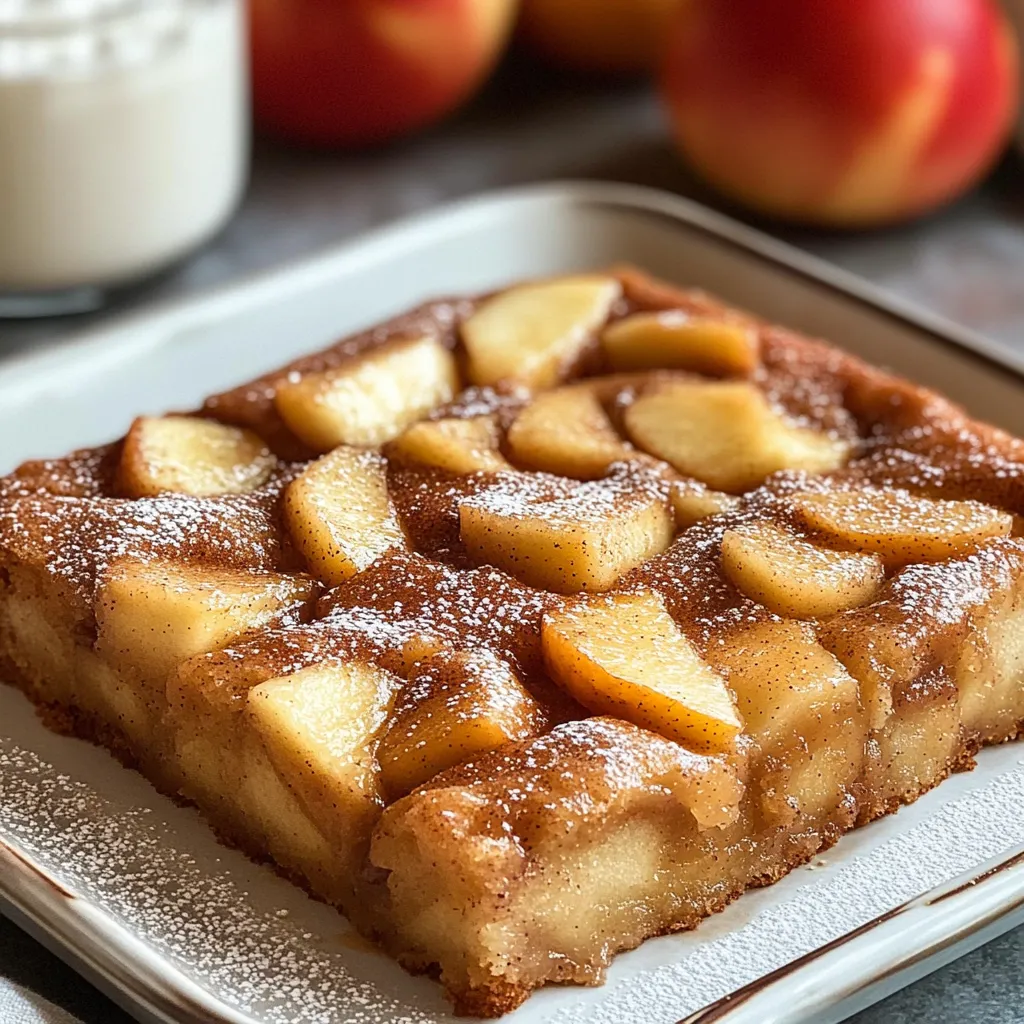 A dessert with apples and sugar.