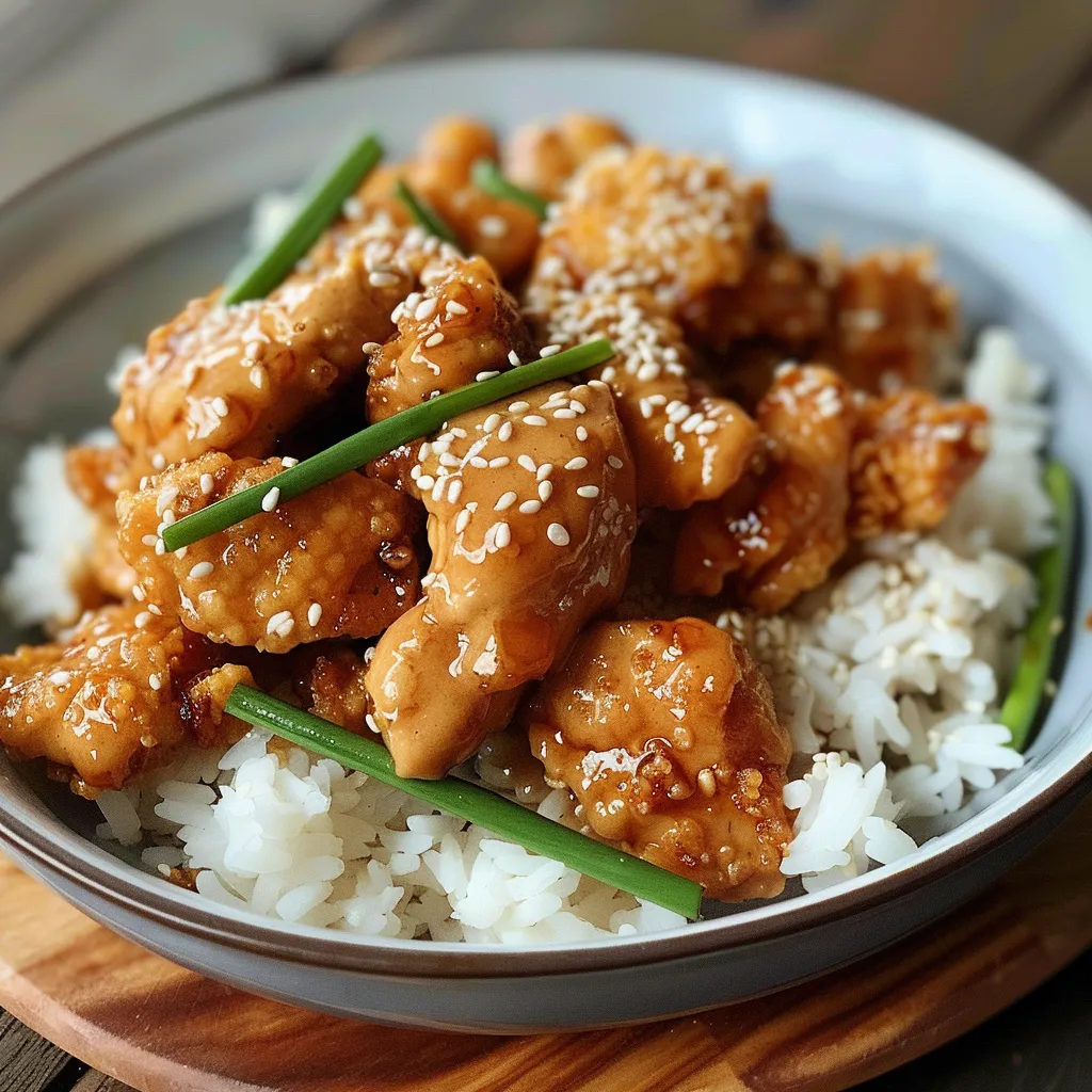 A plate of chicken and rice.