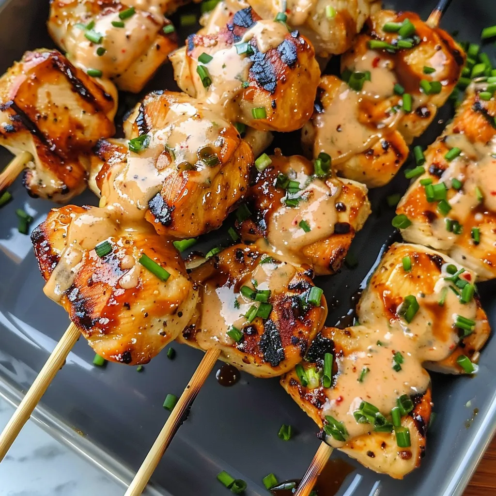A plate of food with a stick in it.