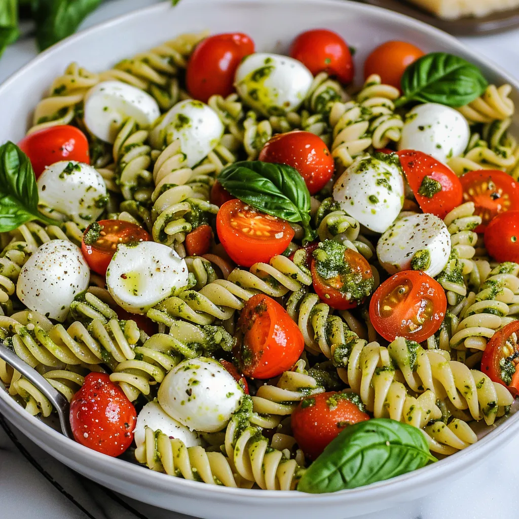 A bowl of pasta with tomatoes and cheese.