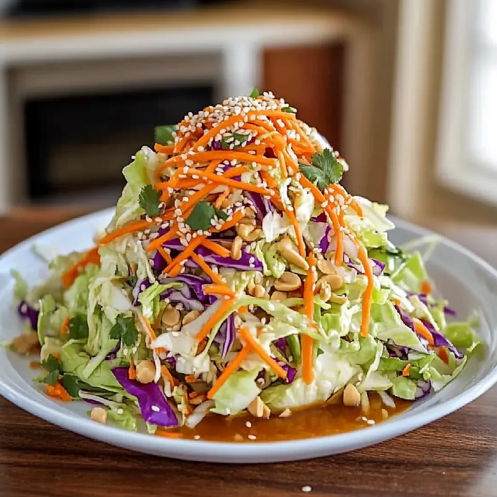 A plate of food with a salad on top.