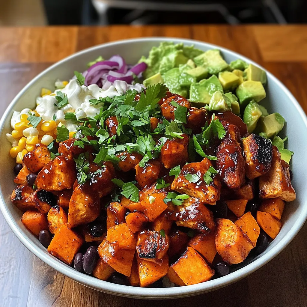 A bowl of food with a variety of ingredients.