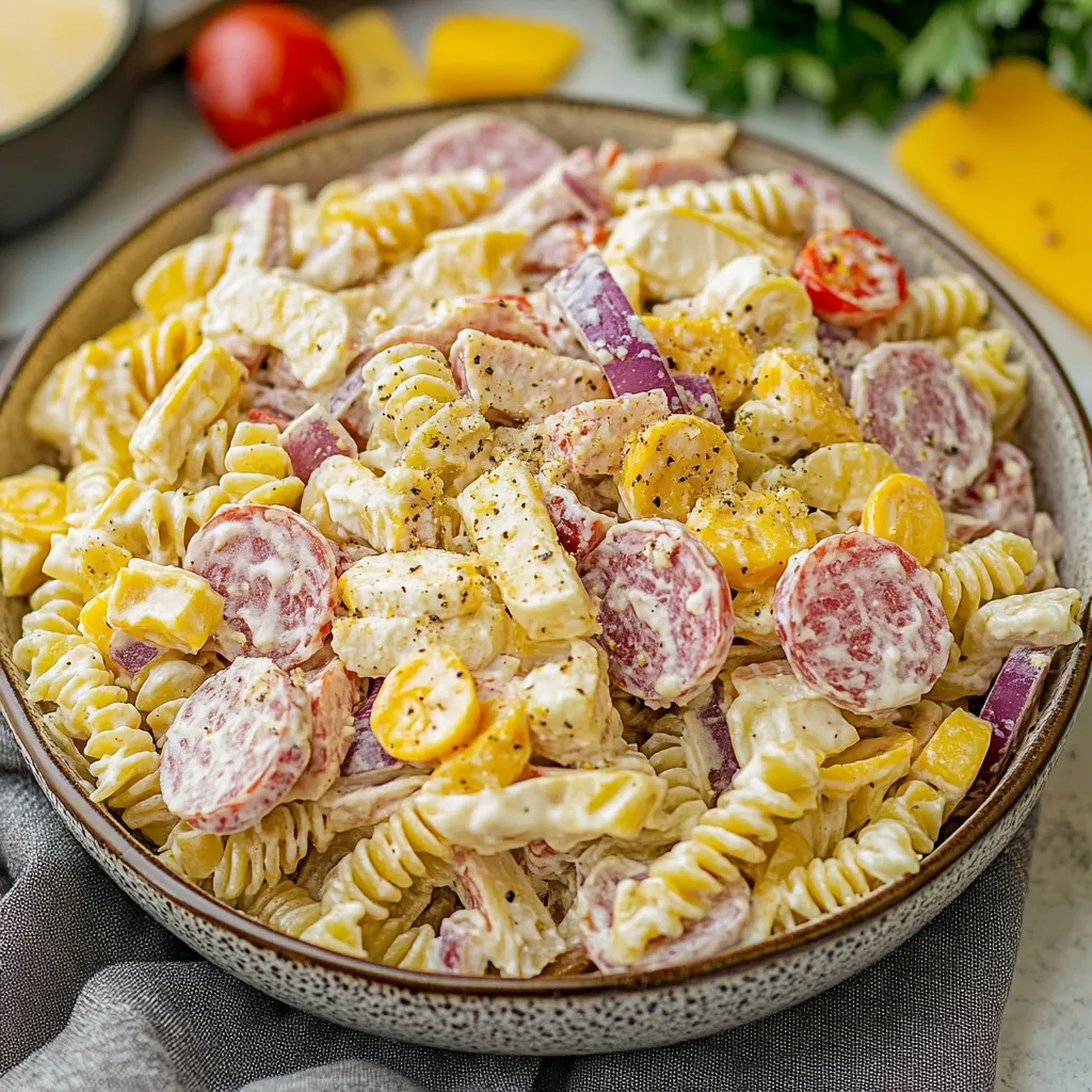A bowl of pasta with meatballs and tomatoes.