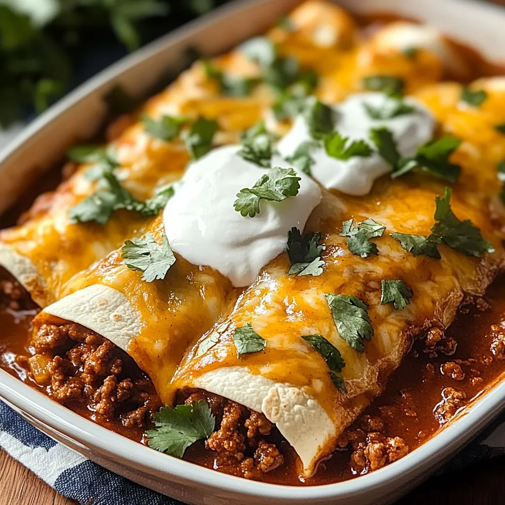 A bowl of Mexican food with a dollop of sour cream on top.