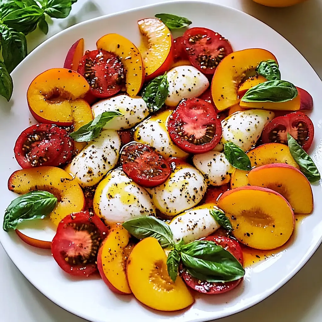 A plate of food with tomatoes and cheese.