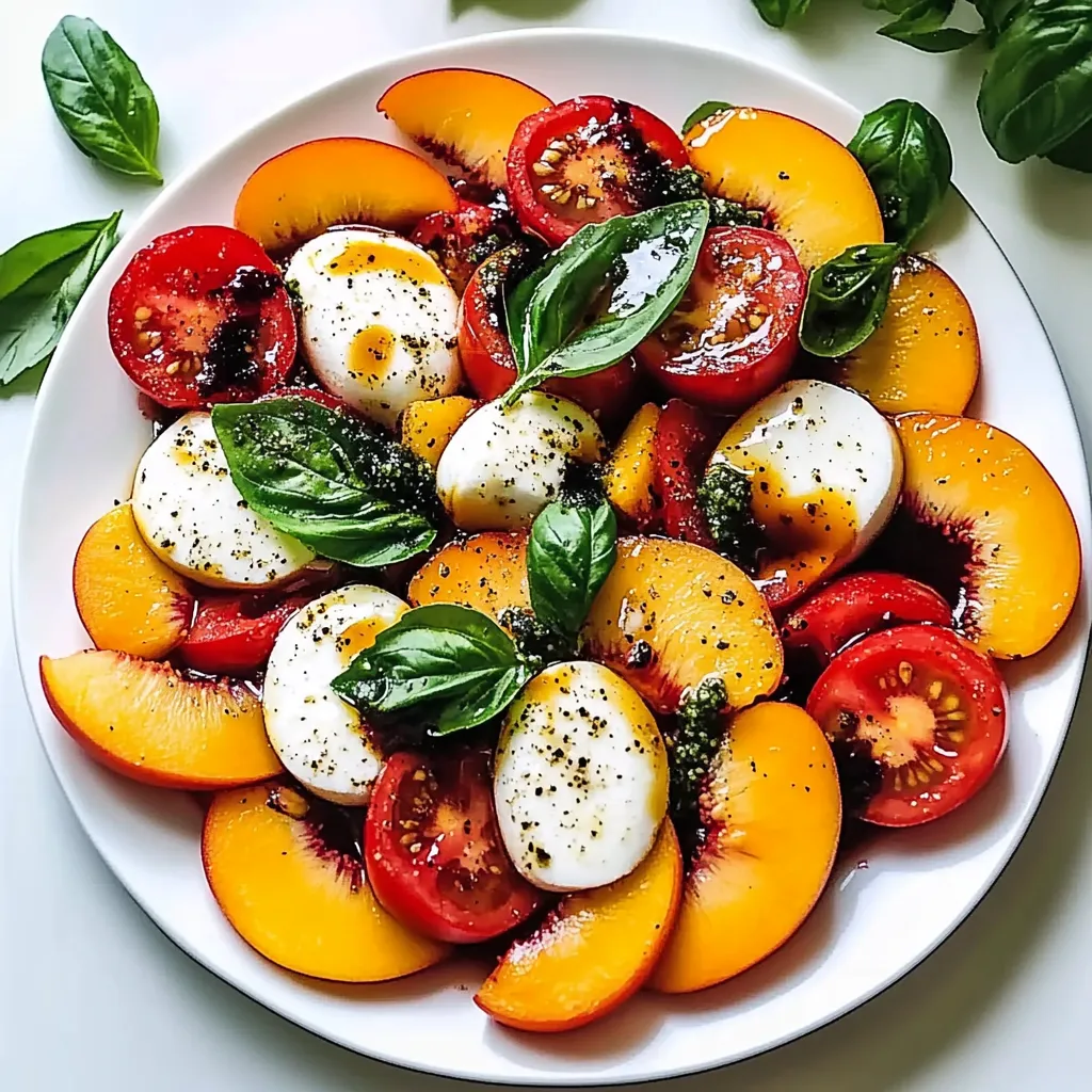 A plate of food with tomatoes and cheese.