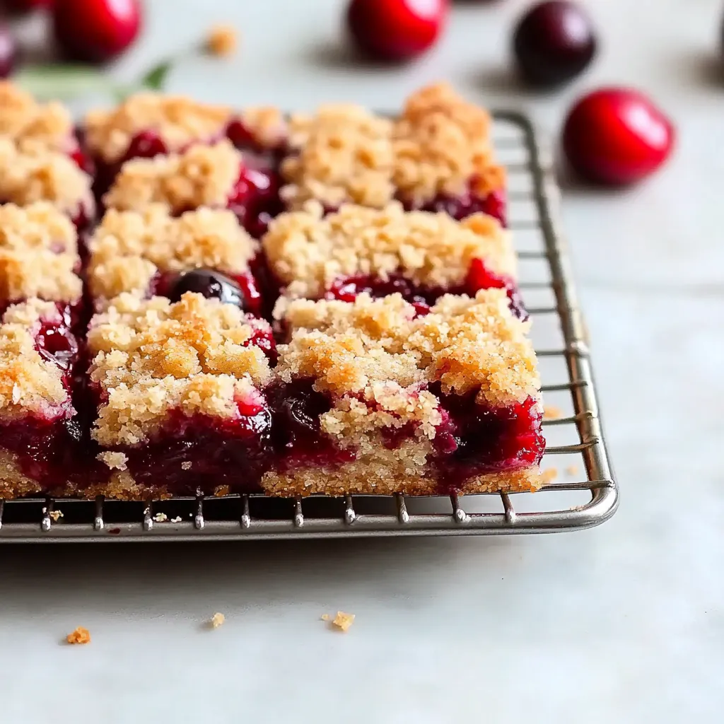A square of cake with berries on top.