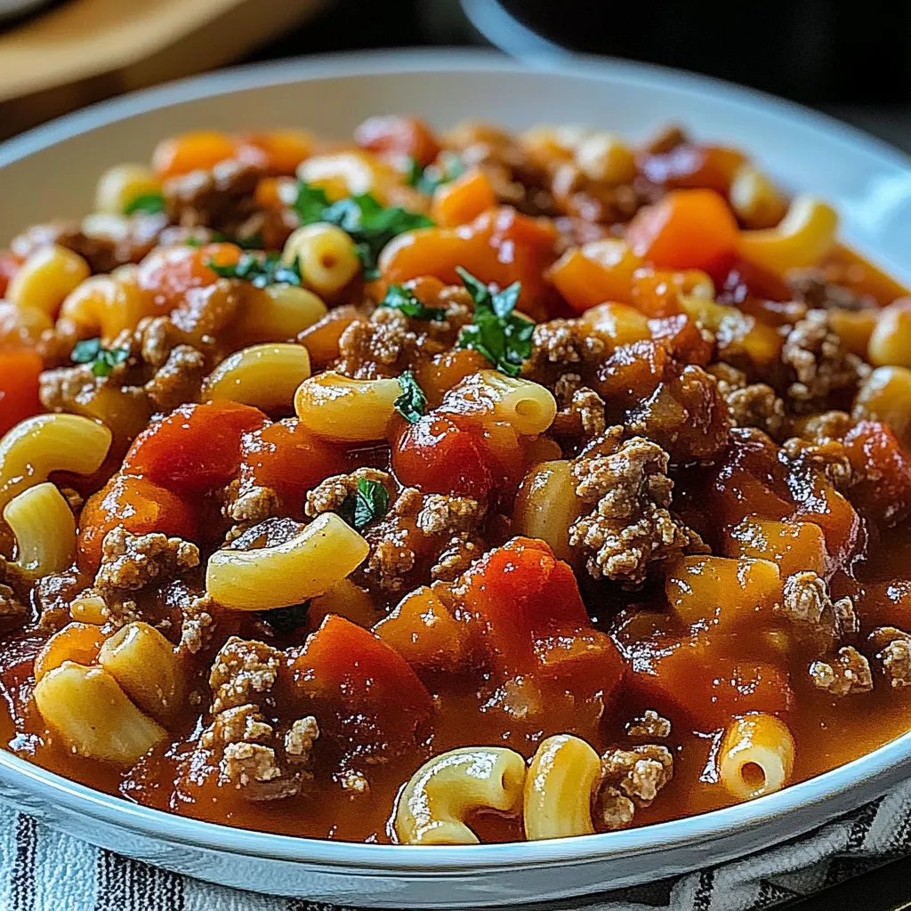 A bowl of pasta with meat and tomatoes.