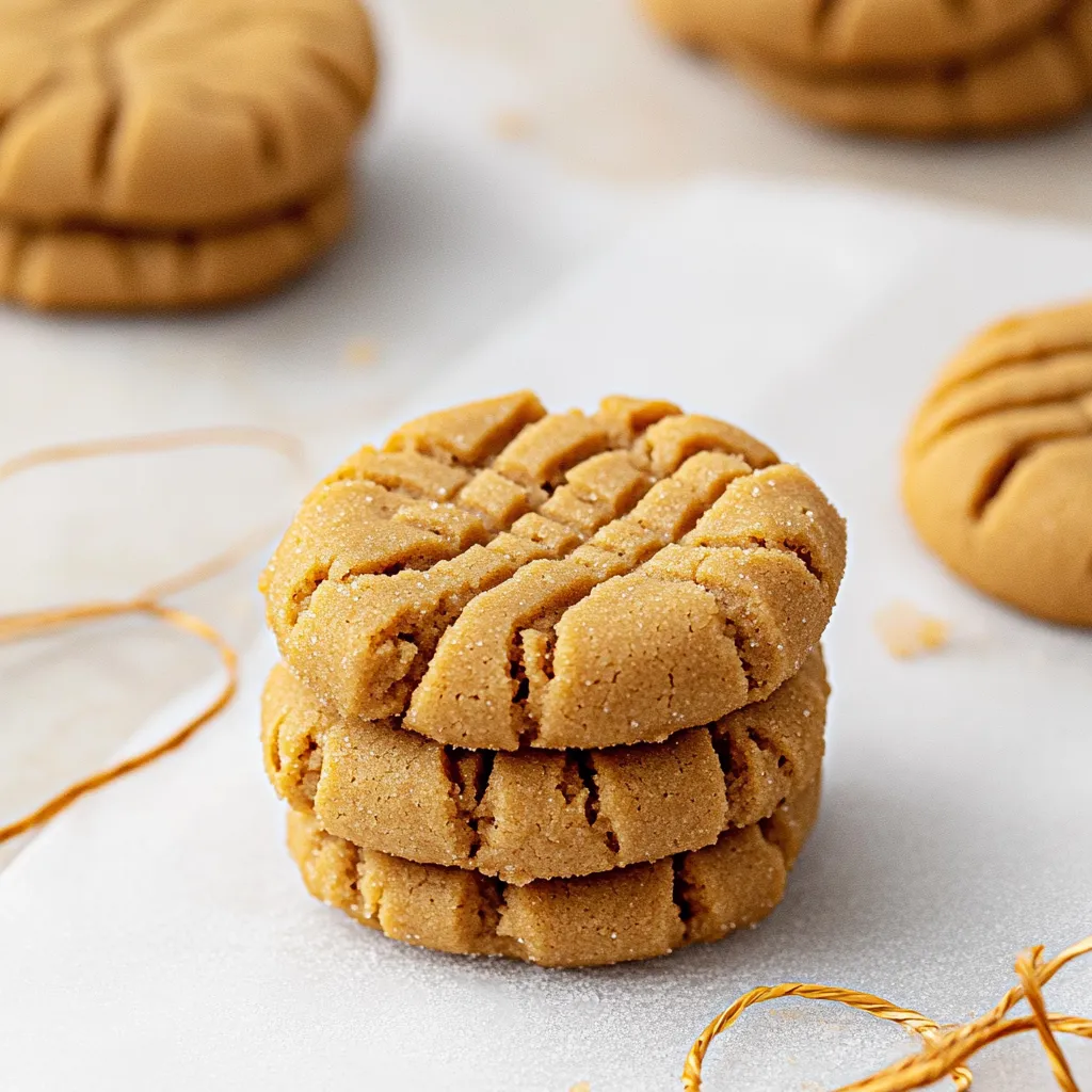 A stack of cookies on a white plate.