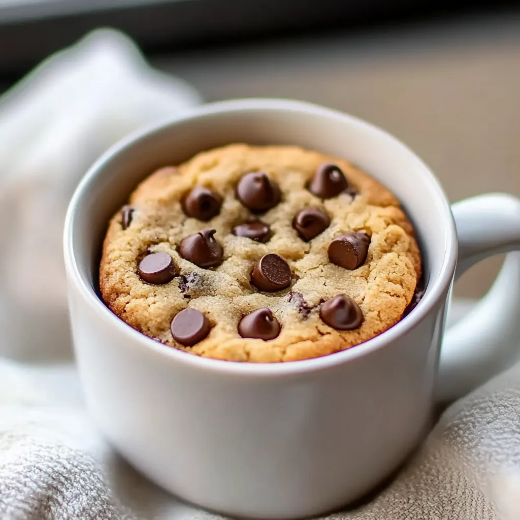 A cup of chocolate chip cookies.