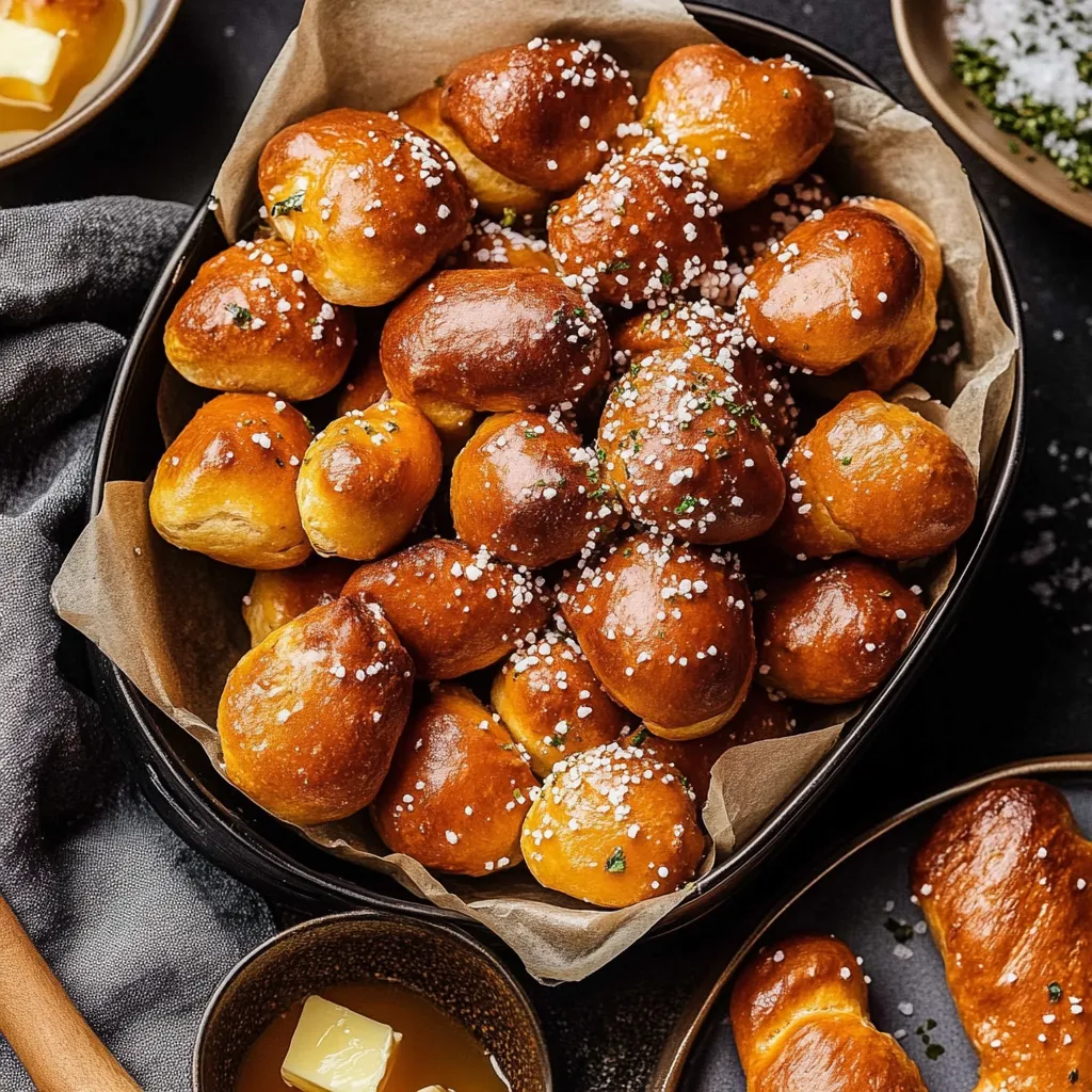 A bowl of bread with salt on top.