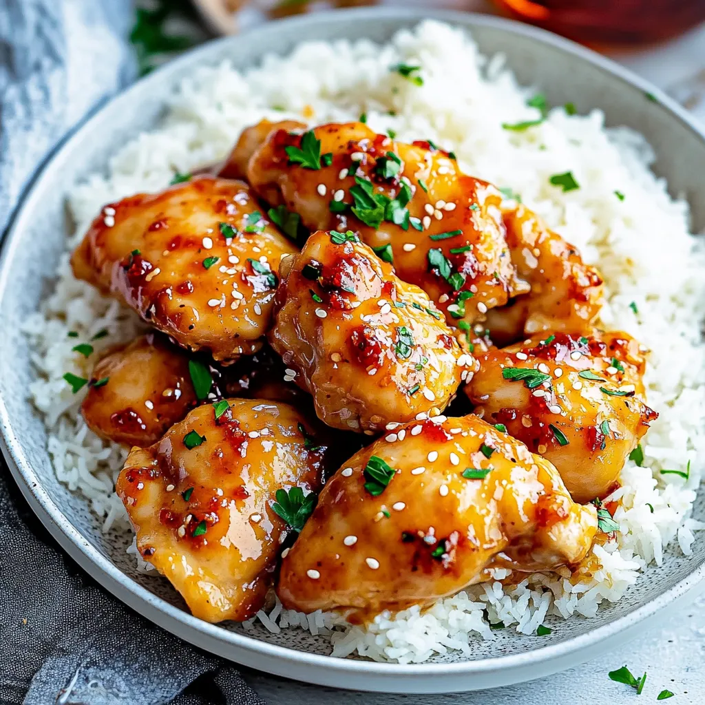 A plate of chicken with rice.
