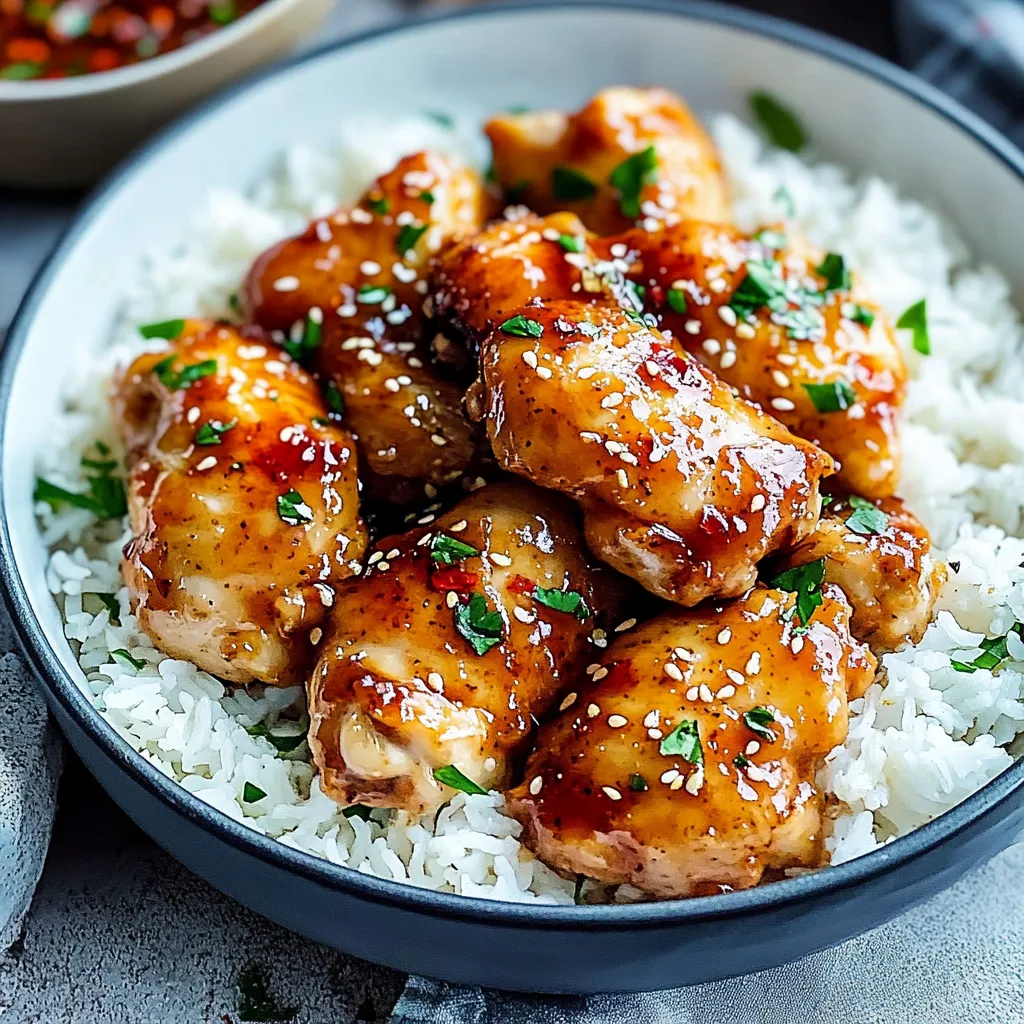 A plate of chicken with rice.