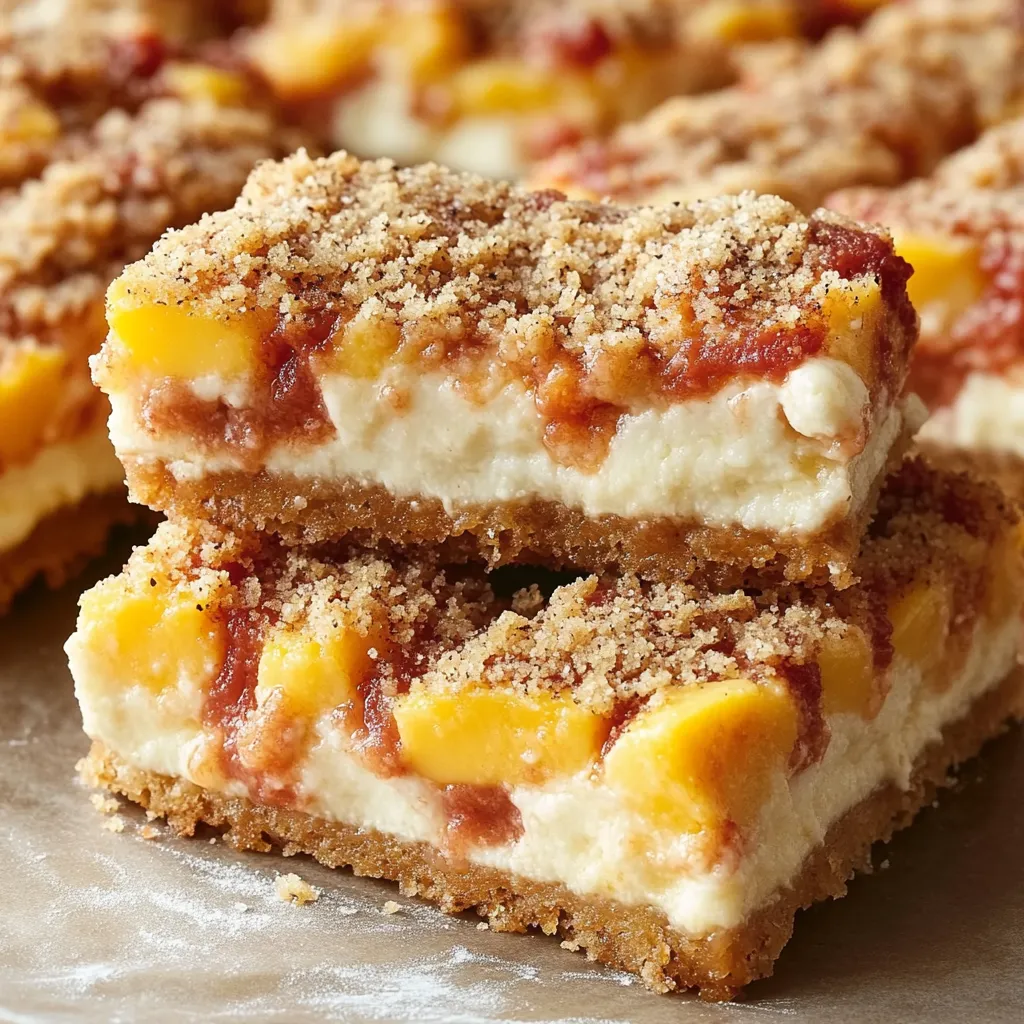 A piece of dessert with a peach and a cookie.