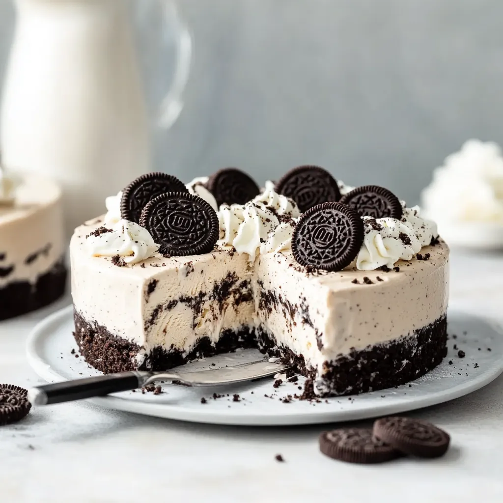 A slice of cake with chocolate and white icing.