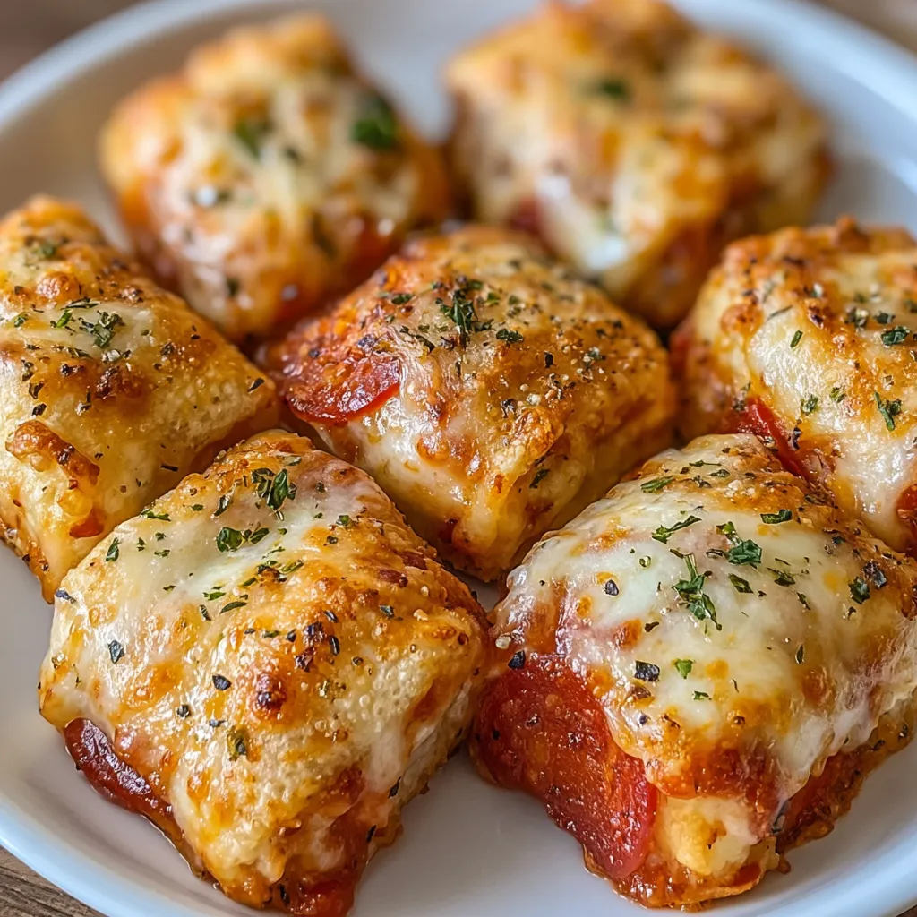 A plate of cheese and tomato stuffed bread.
