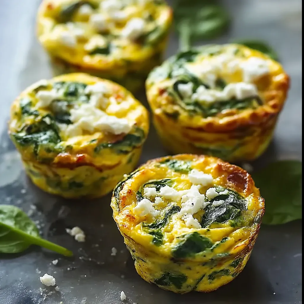 Four small green and yellow omelettes on a plate.