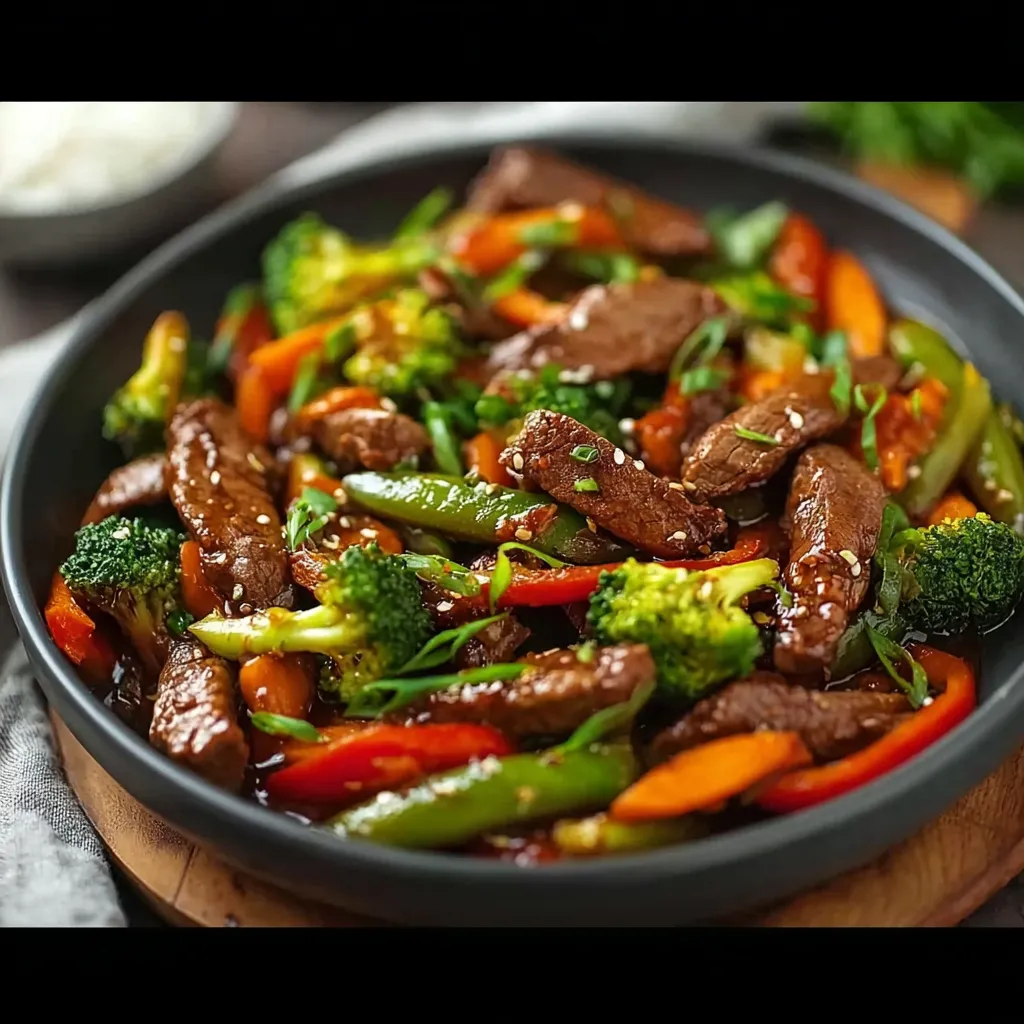 A plate of meat and vegetables.