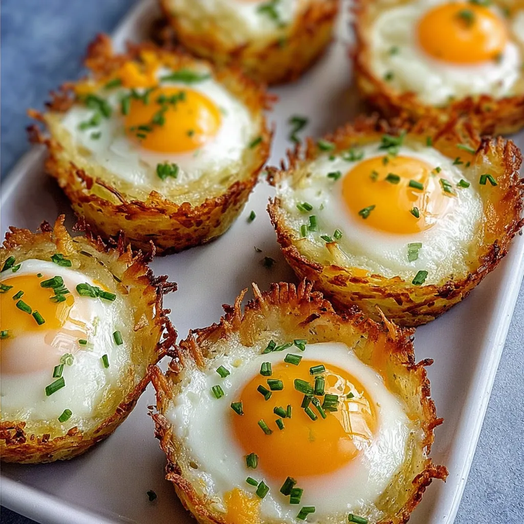 A plate of food with eggs and herbs.