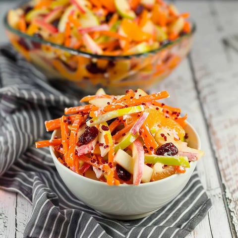 A bowl of mixed vegetables and fruit.